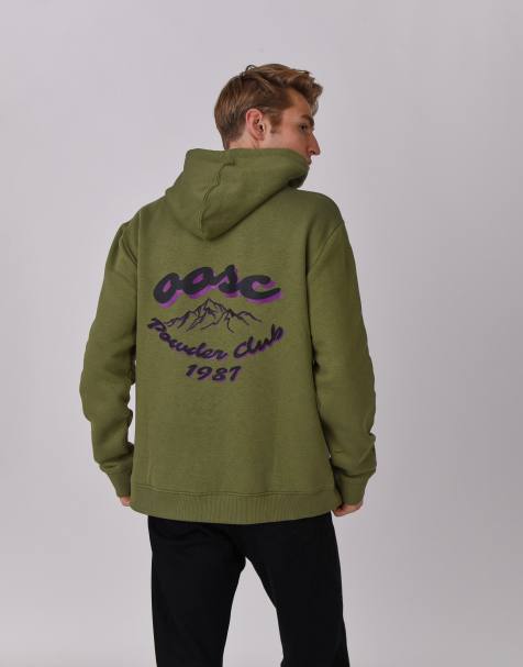 OOSC – Powder Club – Kapuzenpullover in Khaki - view 1