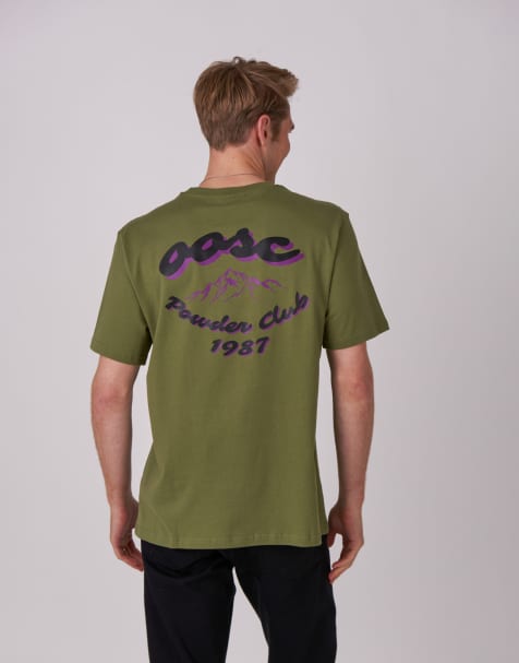 OOSC - Powder Club - T-shirt in kaki - view 1