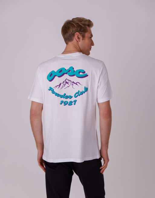 OOSC - Powder Club - T-shirt in wit