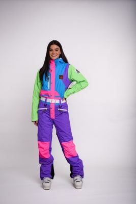 OOSC - Powder Hound - Bunter Damen-Skianzug-Lila