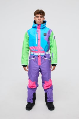 Powder Hound - Bunter Skianzug für Herren/unisex-Lila Lila S