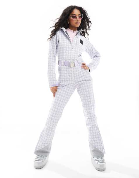 OOSC Purple houndstooth chic ski suit in purple - view 1