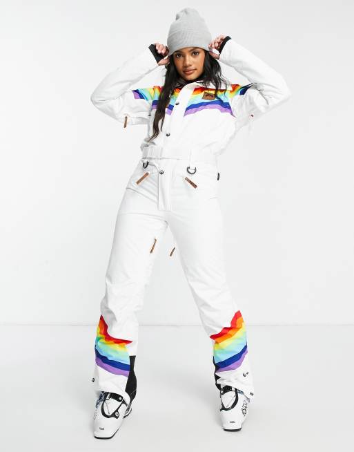 OOSC - Rainbow Road - Combinaison de ski pour femme - Multicolore