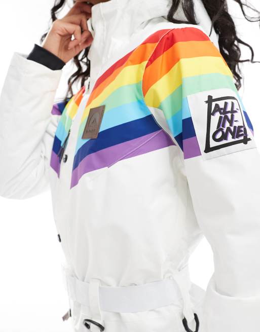OOSC Rainbow road ski suit women's in multi , 4 of 4