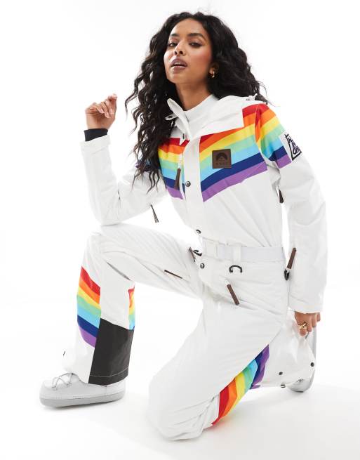 OOSC - Rainbow Road - Tuta da sci da donna multicolore , 3 di 4