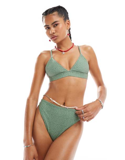 OOSC Sahara sage mix and match mile high bikini bottoms in sage - view 1