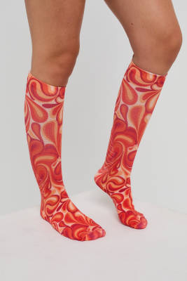 OOSC - Shagadelic Baby! - Chaussettes de ski/snowboard - Multicolore-Rouge