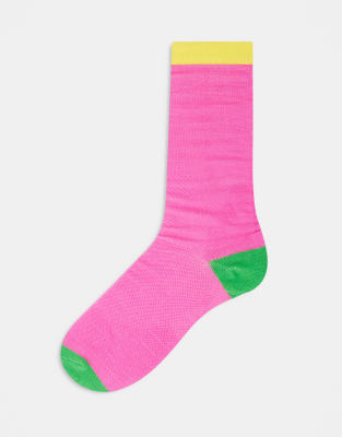 OOSC - So Fetch - Bunte Ski-/Snowboardsocken-Rosa