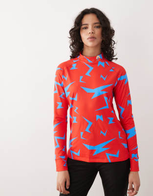 OOSC - Starman - Baselayer-Top in Rot für Damen