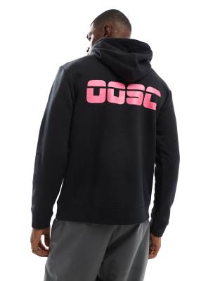 OOSC - Sweat à capuche style rétro - Noir