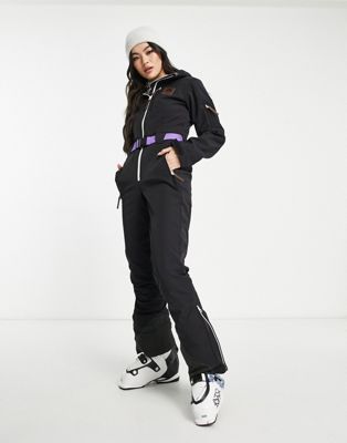 OOSC Tighty ski suit in black  - ASOS Price Checker