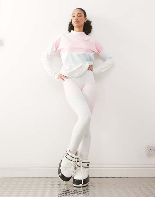 OOSC - Watercolour - Leggings base layer da donna multicolore