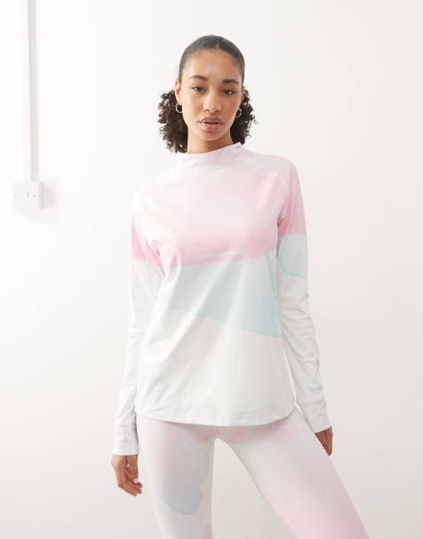 OOSC - Watercolour - Top base layer da donna multicolore - view 1