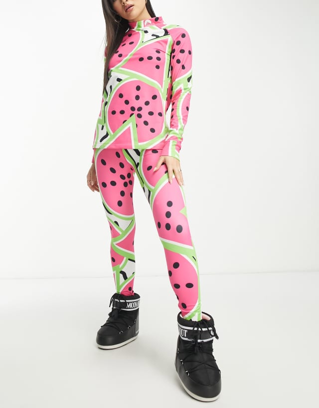 OOSC Watermelon leggings in pink