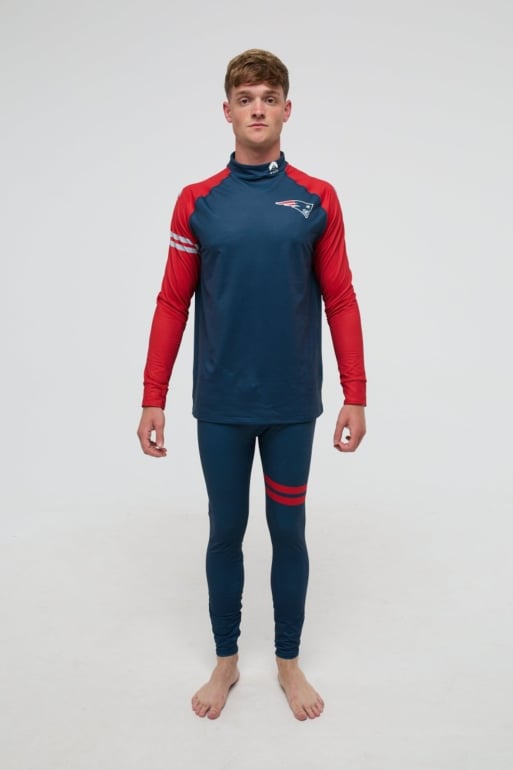 OOSC x NFL - New England Patriots - Top baselayer da uomo multicolore