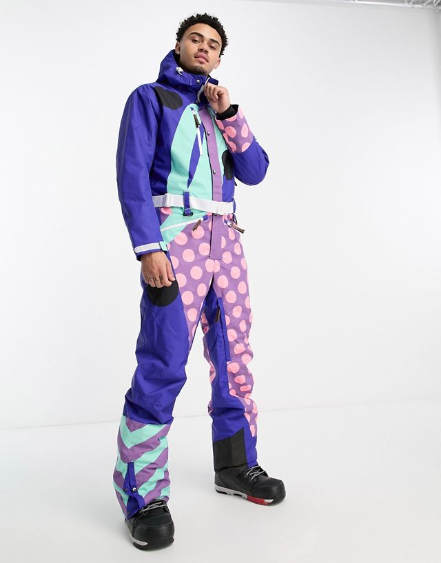 OOSC X Penfold ski suit in blue