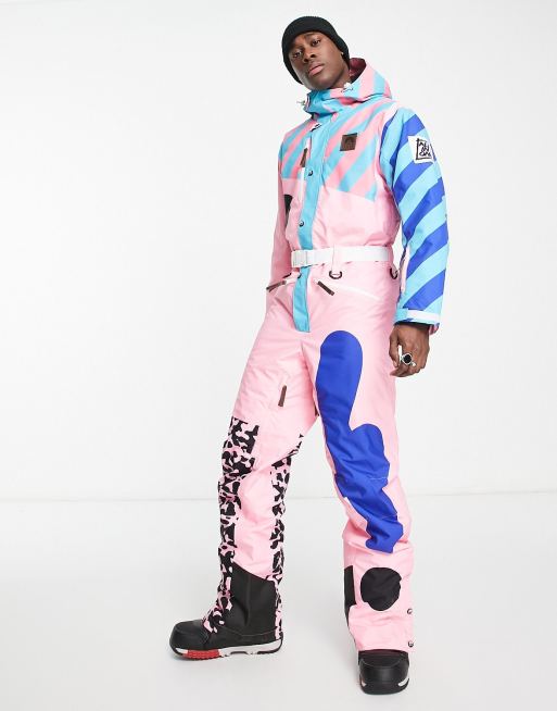 Pink on sale ski suit