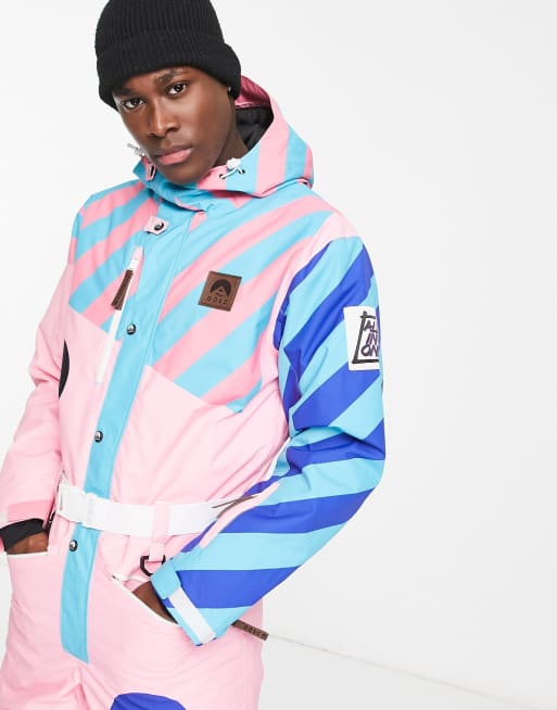 Mens pink ski jacket sale