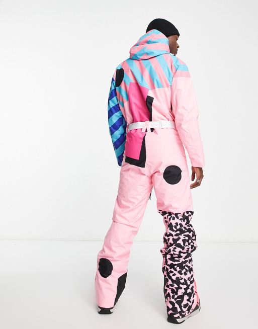 OOSC X PENFOLD ski suit in pink ASOS