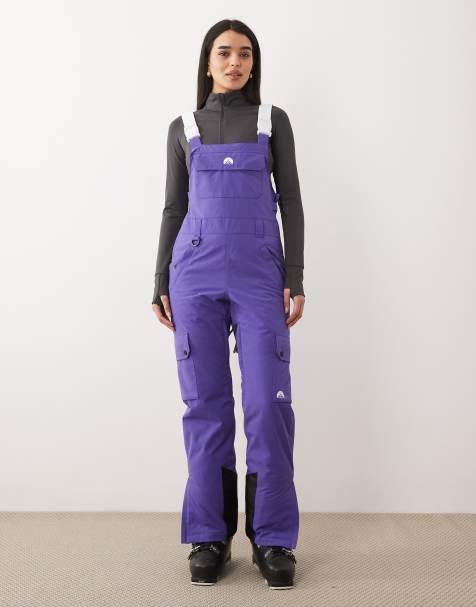 OOSC Yeh girl bib pant - purple in purple - view 1