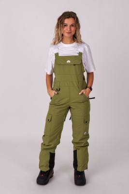 OOSC - Yeh Girl - Latzhose in Khaki-Grün