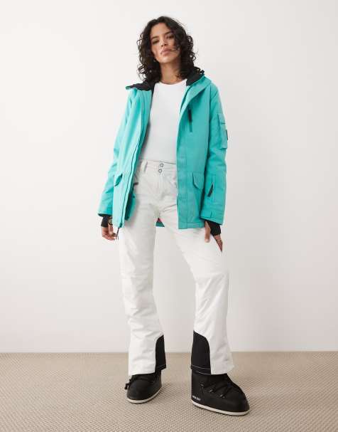 OOSC Yeh girl ski & snowboard jacket - aqua in aqua - view 1