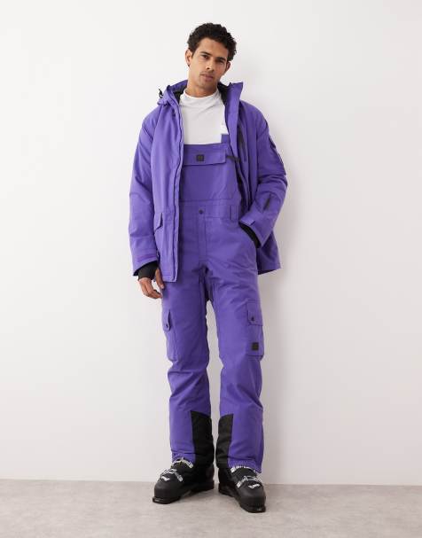 OOSC - Yeh Man - Broek met bretels in paars - view 1