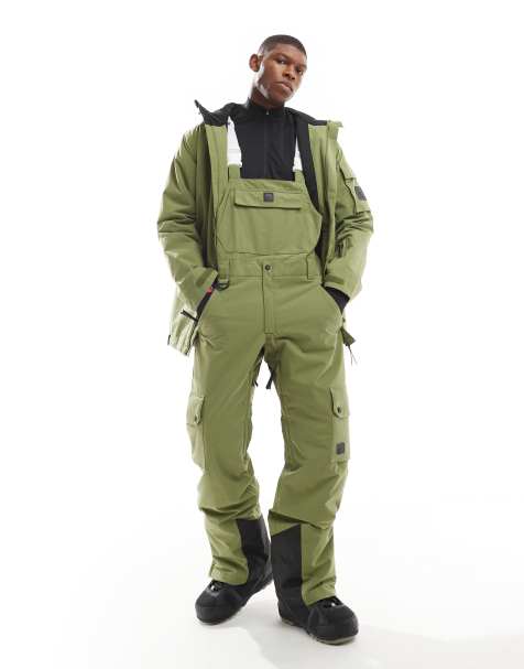OOSC – Yeh Man – Ski- und Snowboard-Latzhose in Khaki  - view 1