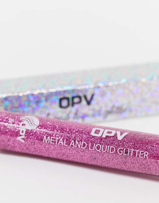 OPV Beauty - Mystical Metal And Liquid Glitter Liner - Eyeliner in roze, 2 van 4