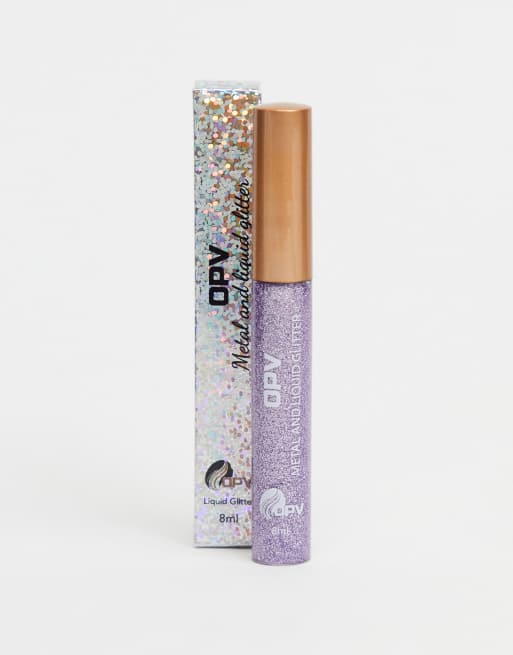 OPV Beauty – Show Stopper – Metaliczny eyeliner w płynie z brokatem – Purple