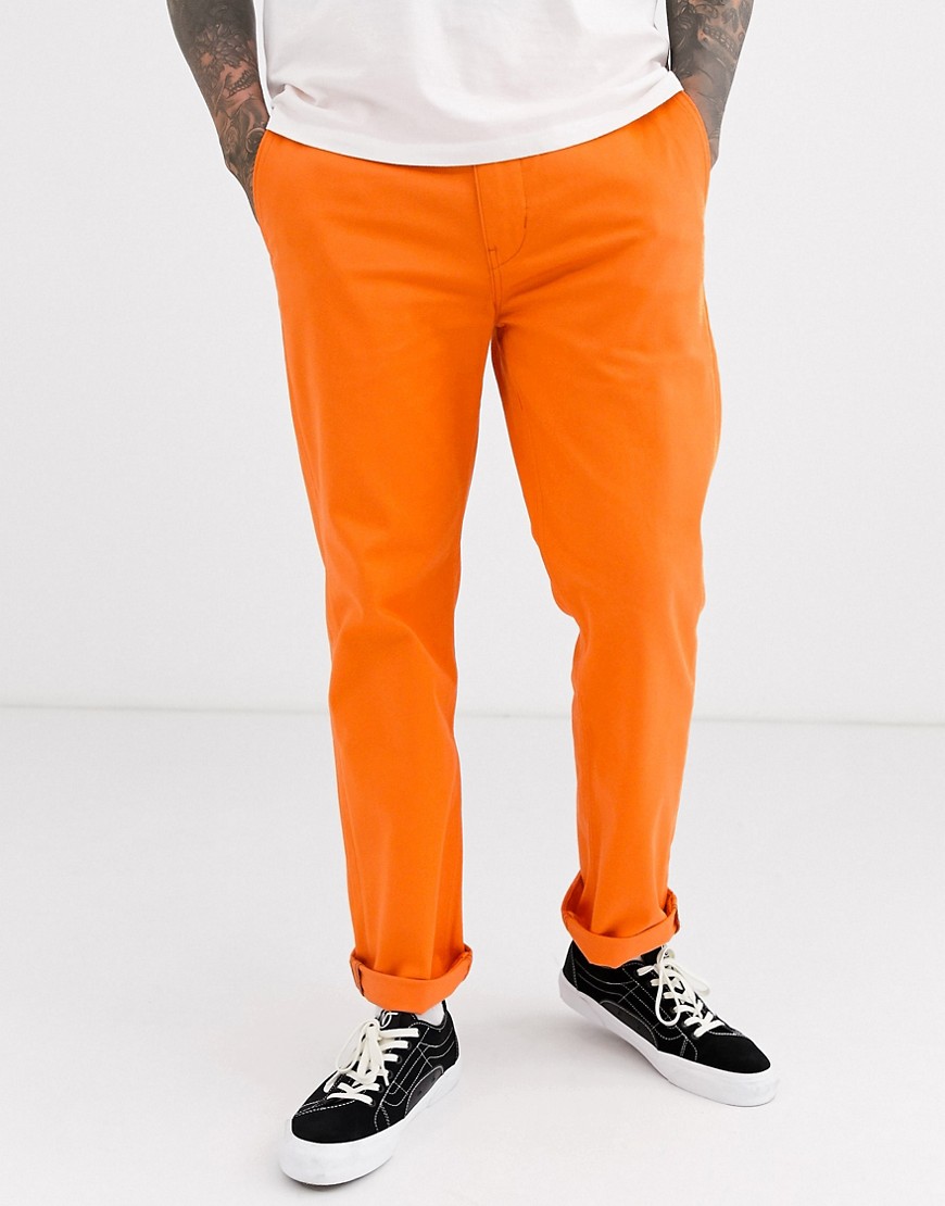 фото Оранжевые брюки levi's skateboarding work-оранжевый levis skateboarding