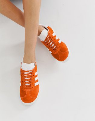 Adidas Gazelle женские оранжевые