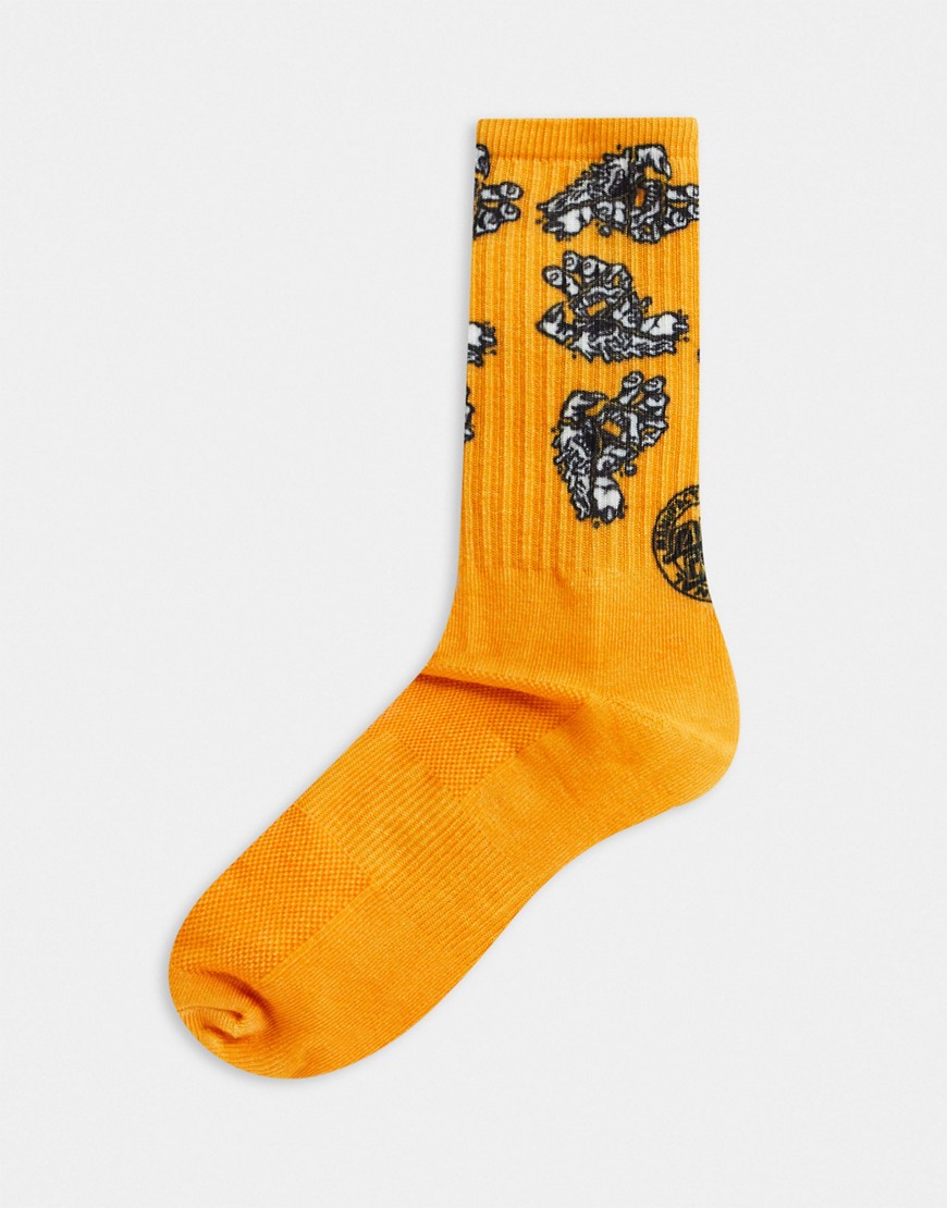 фото Оранжевые носки santa cruz-оранжевый