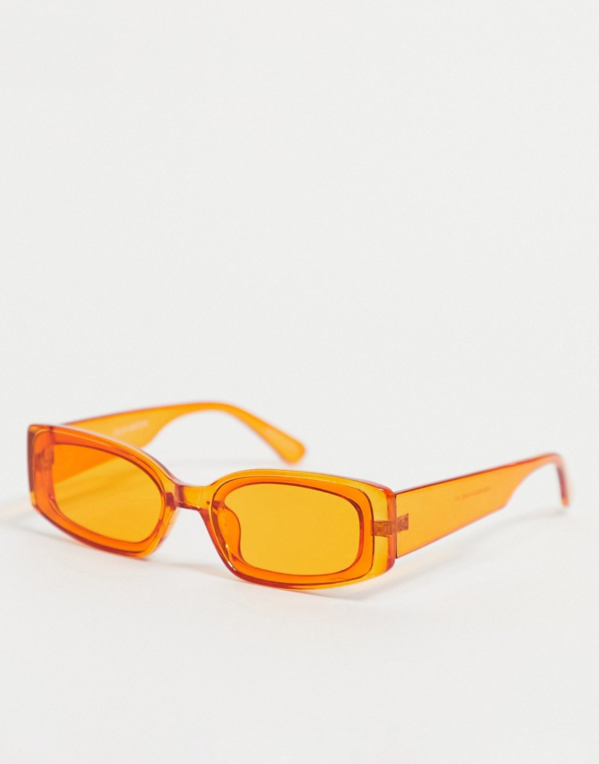 фото Оранжевые прямоугольные солнцезащитные очки vero moda-оранжевый цвет