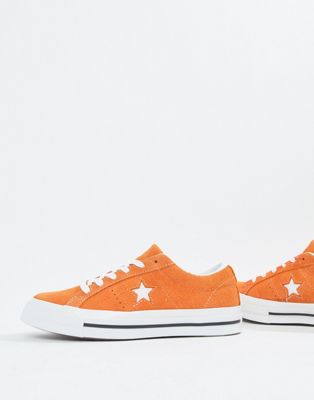 converse one star suede orange