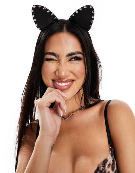 Orejas de gato negras de poliuretano con tachuelas de Ann Summers - view 1
