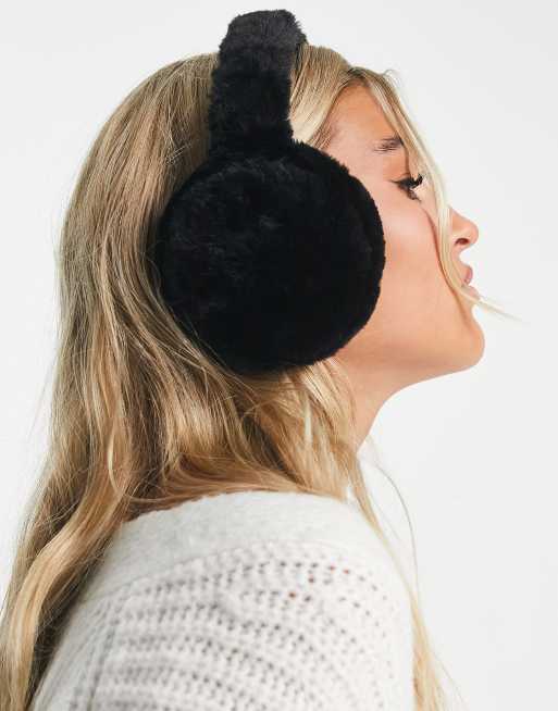 Orejeras de piel Fur Earmuffs Sand para mujer