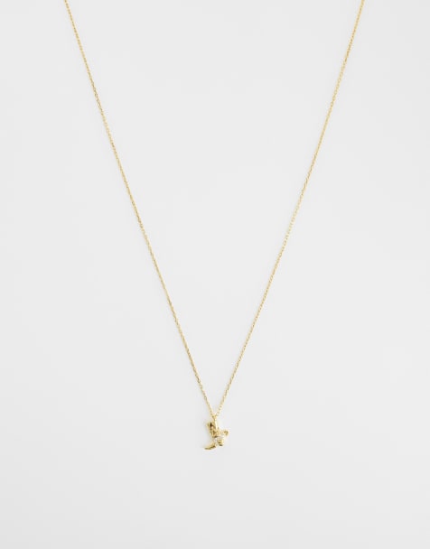 Orelia - 18k vergulde ketting met cowboylaars-hangertje - view 1