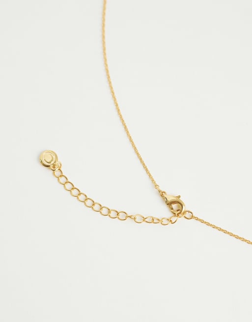 Orelia - 18k vergulde ketting met getextureerde zeester, 4 van 4