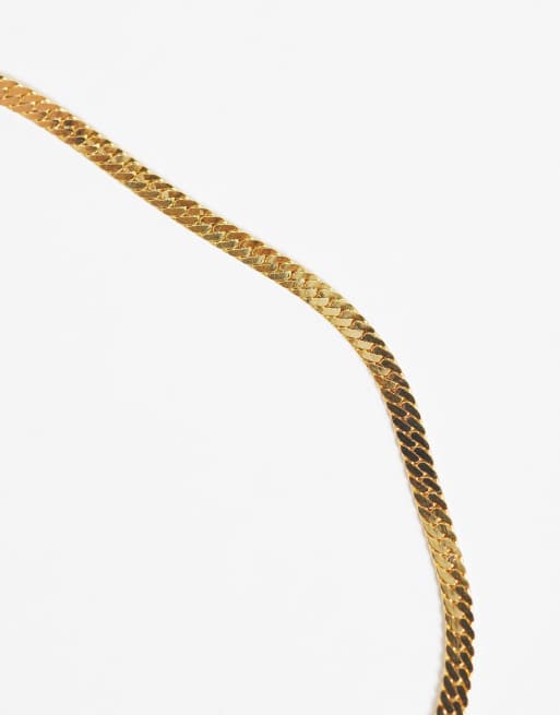 Orelia 2 pack satellite and curb chain bracelets in 18k gold plated, 3 of 3