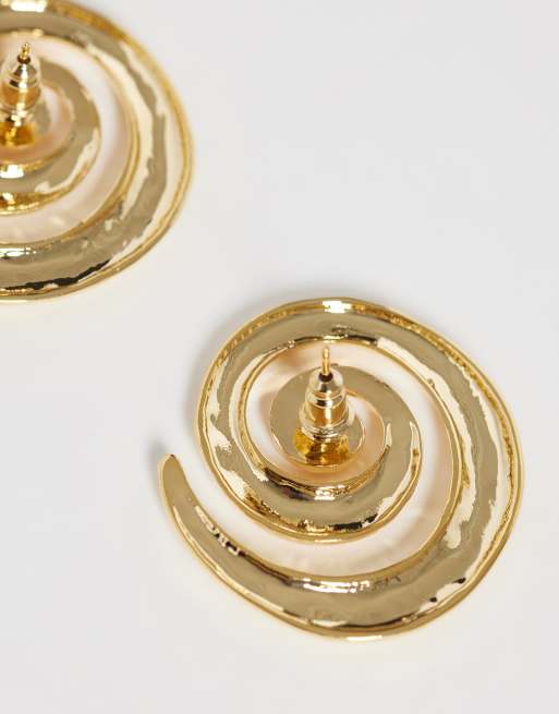Orelia – Auffällige, spiralförmige Ohrstecker mit 18-Karat-Vergoldung , 3 von 4