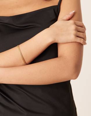 Bracciale Donna Placcato Oro 14K – Regolabile 17-19 Cm, Catenina Delicata, Ipoallergenico, Con Confezione Regalo - copertina