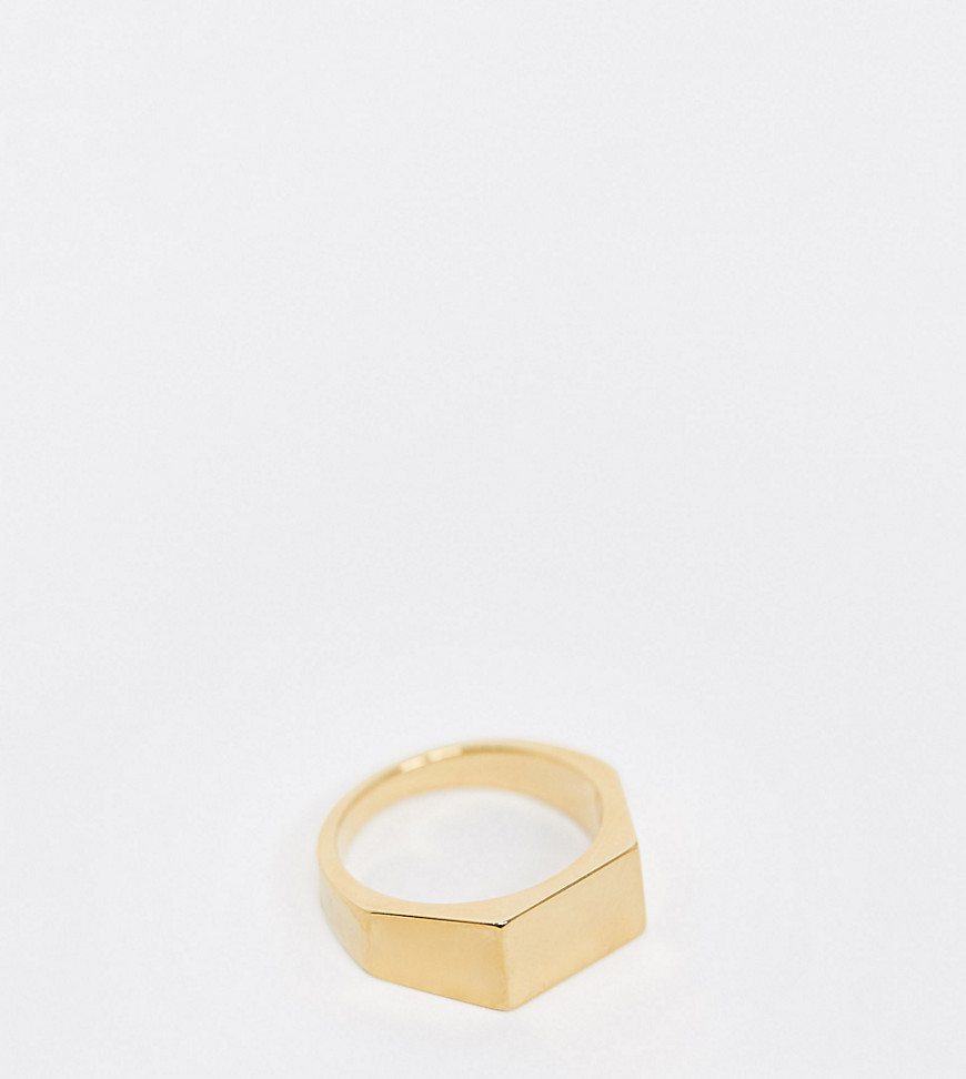 Orelia chunky ring in gold plated