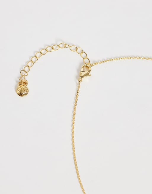 Orelia - Collana placcata oro 18 carati con ciondolo a granchio con perla, 3 di 4