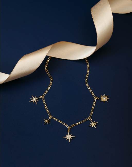 Ciondoli Celestiali In Ottone Placcato Oro 18K - 8 Pezzi, Forme Sole, Luna, Stelle Con Strass, Per Gioielli Fai Da Te