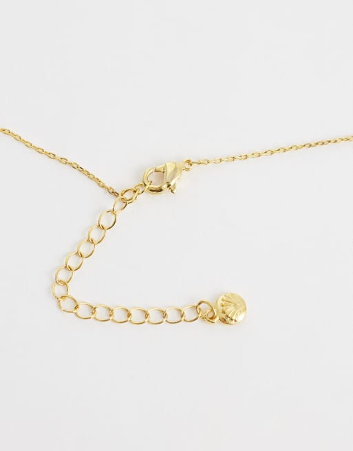 Orelia - Collier avec breloque santiag en plaqué or 18 carats, 4 de 4