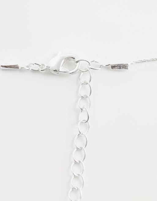 Orelia - Collier chaîne avec pendentif anneau - Argenté, 4 de 4
