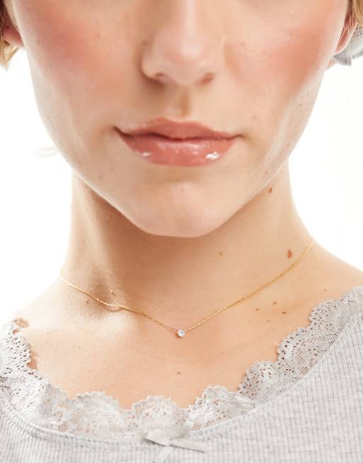 Orelia - Collier orné de cristaux en plaqué or 18 carats, 4 de 4