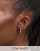 Orelia - Créoles forme ondulée ornées de strass en plaqué or 18 carats