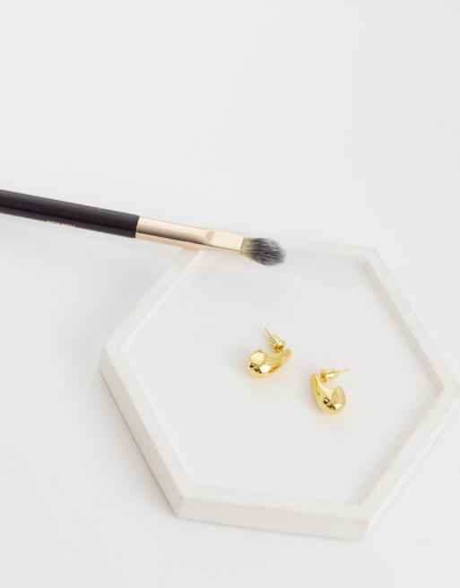 Orelia droplet stud earrings in 18ct gold plated, 2 of 4